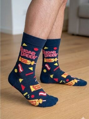 Sugar Daddy Chocolate candy socks men’s 8-12 women’s 9-14 sweets treat funny